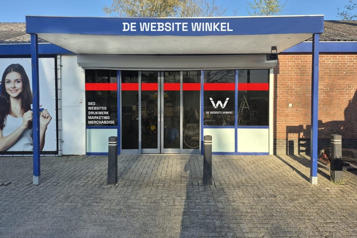 De Website Winkel kantoor in Opende