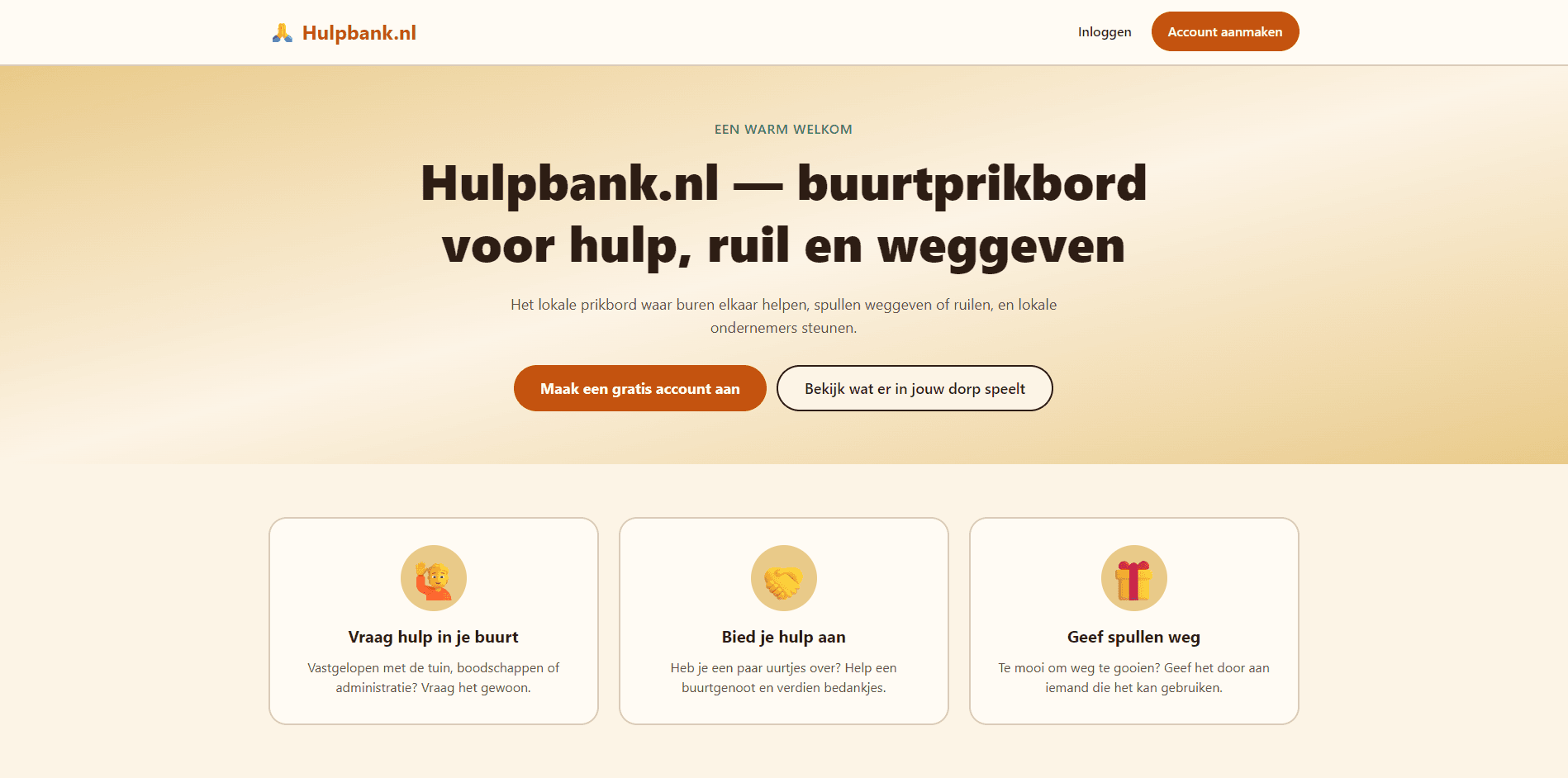 Project Hulpbank.nl (in productie)